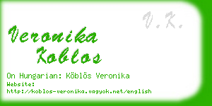 veronika koblos business card